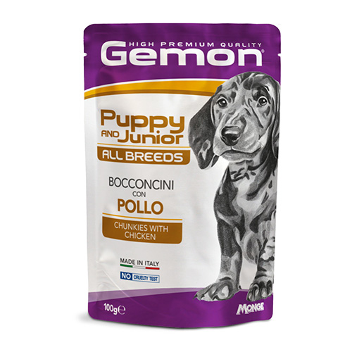 Gemon pouch puppy piscanec 100g.jpg