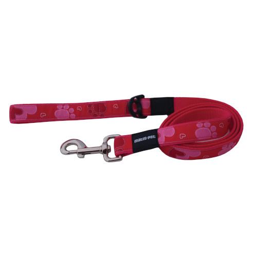 Matis design povodec z roza srcki in tackami 2.5cm.jpg