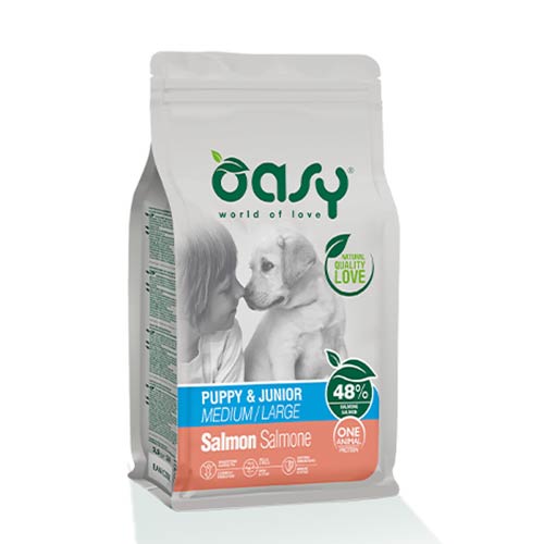 Oasy One Puppy Medium Large losos 12kg.jpg