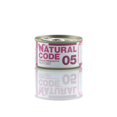 Natural Code 05 - piščančji file s šunko za mačke