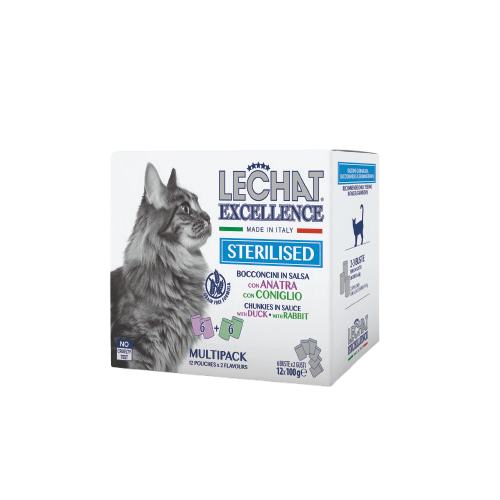 lechat excellence multipack sterilised raca kunec 12 100g