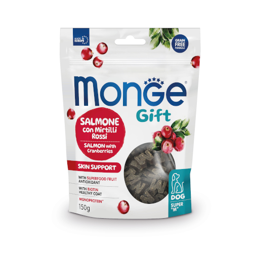 monge gift super m skin poslastice za pse 150g