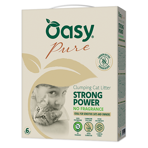 oasy pure strong power brez vonja posip za macji wc