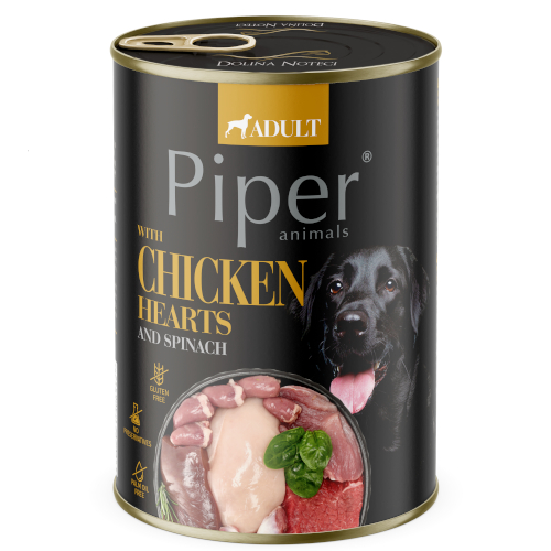Piper piscancji srcki in spinaca 400g