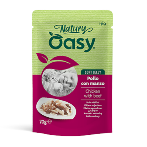 oasy natury piscanec z govedino 70g