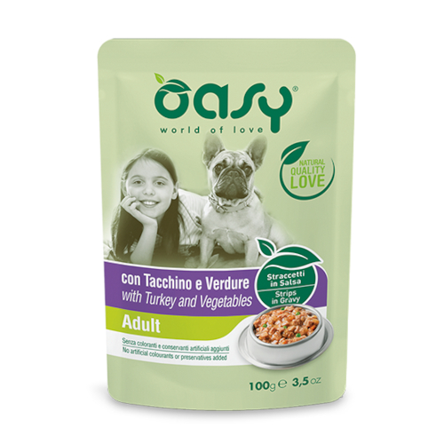 oasy strips in gravy adult puran in zelenjava 100g